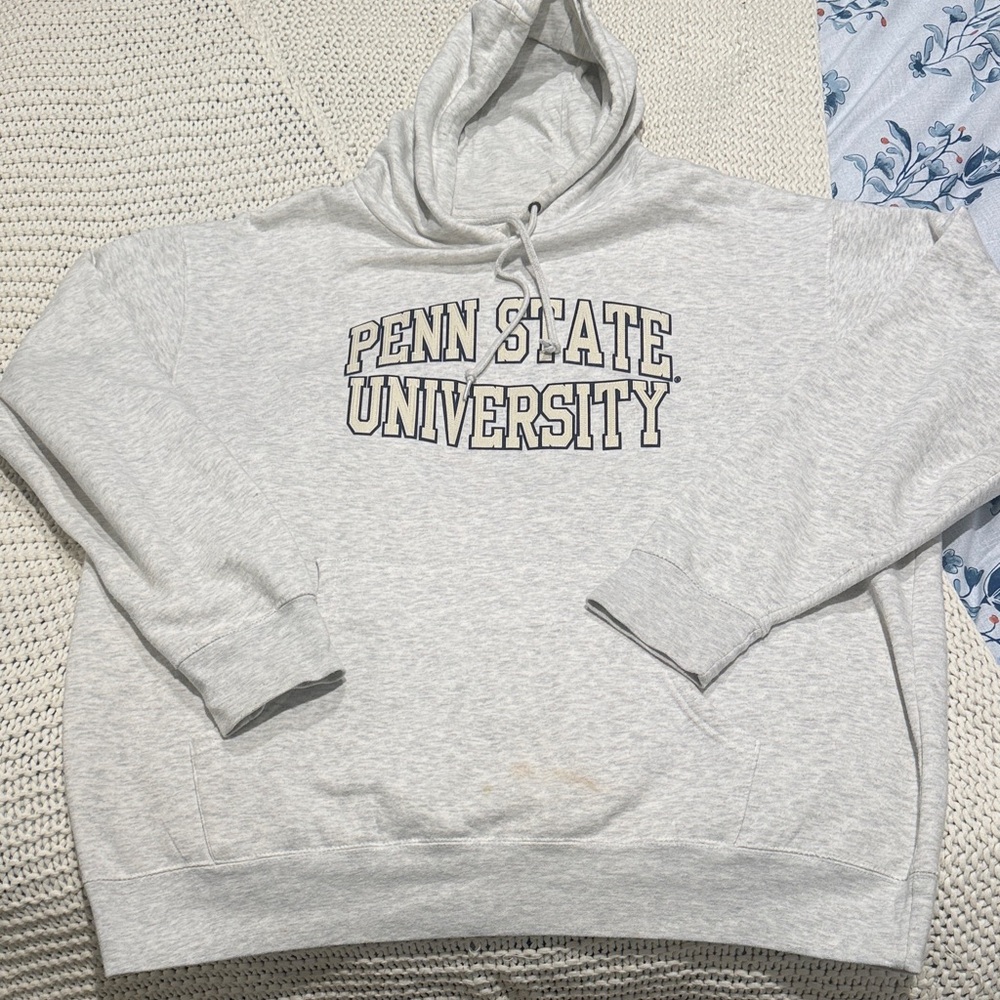 Blue 84 Penn State University Crewneck Hoodie in Light Gray